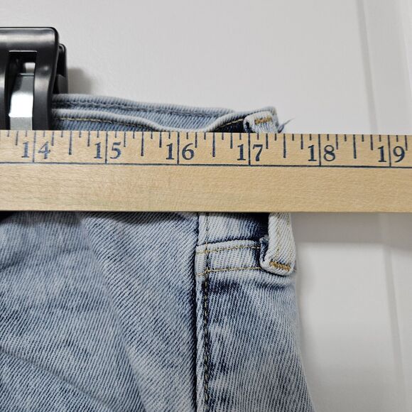 Gap Hi-Rise Stride Ankle Jeans Women's 16 (35x26) Blue Wide Leg Light Wash VGUC - Picture 6 of 7